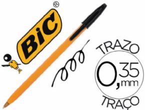 Boligrafo bic naranja negro
