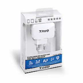 Cargador de pared USB 2 USB TOOQ TQWC-1S02 Blanco
