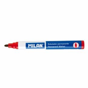 Rotulador permanente punta redonda rojo - MILAN