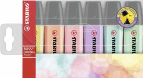 ESTUCHE 4 MARCADORES FLUORESCENTES STABILO BOSS 70 PASTEL COLORES SURTIDOS