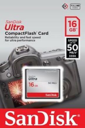 Tarjeta Compact Flash SanDisk 16 GB Full HD Video