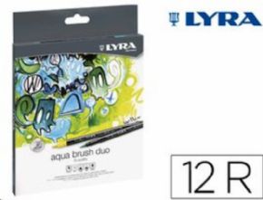 Rotulador LYRA Aqua brush duo cja de 12 pcs