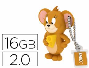 MEMORIA USB EMTEC FLASH 16 GB 2.0 JERRY - Canon digital de 0,29 incluido