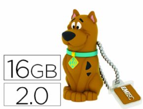 MEMORIA USB EMTEC FLASH 16 GB 2.0 SCOOBY DOO - Canon digital de 0,29 incluido