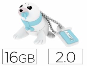MEMORIA USB EMTEC FLASH 16 GB 2.0 FOCA - Canon digital de 0,29 incluido