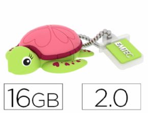 MEMORIA USB EMTEC FLASH 16 GB 2.0 TORTUGA - Canon digital de 0,29 incluido