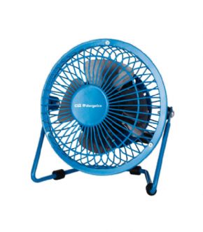 Orbegozo Pw1020 Azul Mini Ventilador De Sobremesa Usb