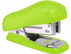 Grapadora rapesco bug mini capacidad 10 hojas usa grapas 26/6 color verde incluye caja de 1000 grapas.