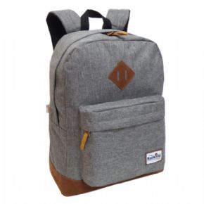 Mochila Ranking Gris con bolsillo  30x42x14 cm
