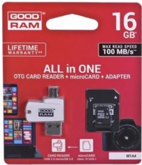 Tarjeta micro SD 16 GB GOOD RAM UHS-I Canon digital de 0,29  incluido