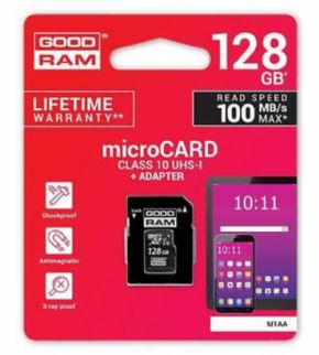 Tarjeta micro SD 128 GB GOOD RAM UHS-I Canon digital de 0,29  incluido