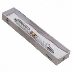 bolgrafo metal azul juvenil en caja r.madrid 4x2,3x19