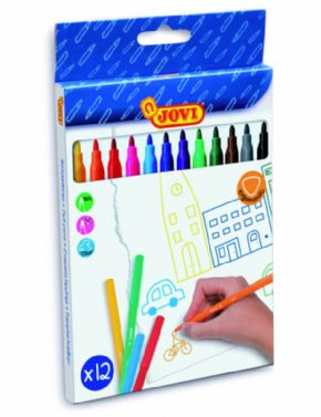 Rotulador Jovi 12 colores ergonomic