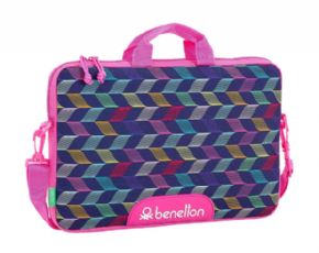 FUNDA PARA PORTATIL 15,6'' BENETTON ONDAS 40X27X4CM