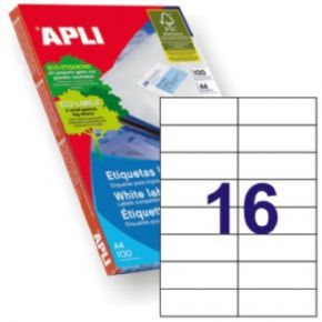 Etiqueta adhesiva APLI 1274 105x37mm