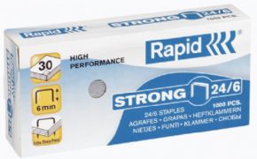 Grapas RAPID 24/6 Galvanizadas Strong