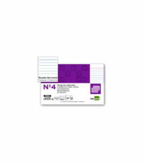 Fichas de cartulina rayadas Liderpapel Paq. de 100