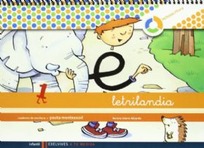 Letrilandia 1 Cuaderno de escritura. Pauta Montessori (espiral). 