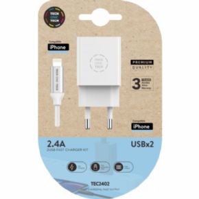 Cargador y cable de datos Lightning Apple USBx2