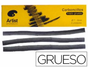Carboncillo ARTIST trazo grueso 3 unidades