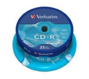 Tarrina 25 unidades CD-R Verbatim, Canon Digital Incluido de 2,50
