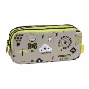 Portatodo 3 cremalleras Be Atomic, beige