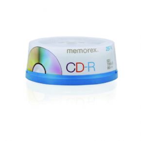 Tarrina 25 unidades CD-R Memorex