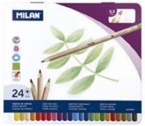 CAJA METAL 24 PINTURAS MILAN