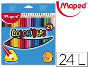 LAPICES DE COLORES MAPED 183224 TRIANGULARES C/ DE 24