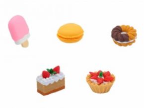 GOMAS DE BORRAR TRANSPORTES Y DULCES