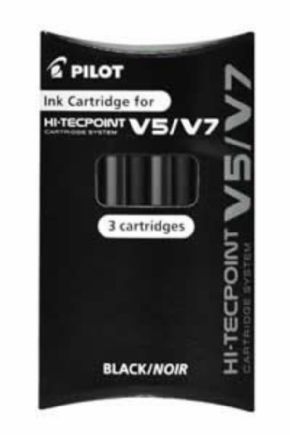 RECAMBIOS TINTA PILOT V5/V7 NEGRO