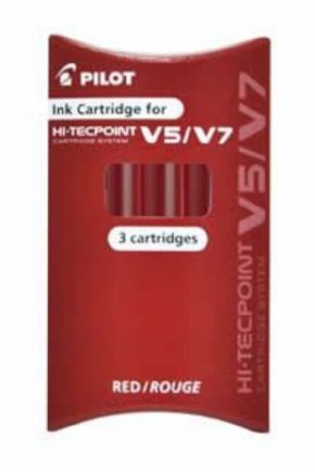 RECAMBIOS TINTA PILOT V5/V7 ROJO