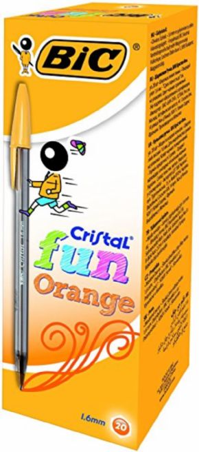 Bolgrafo Bic Cristal Fun NARANJA