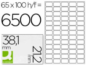 ETIQUETA ADHESIVA Q-CONNECT KF00573 -TAMAO 38,1X21,2 MM