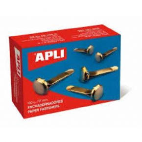 ENCUADERNADORES  25 MM APLI CAJA 100UNIDADES