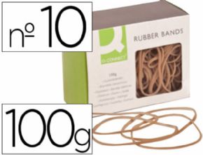 GOMILLAS ELASTICAS Q-CONNECT 100 GR NUMERO 10 100 X 2 MM