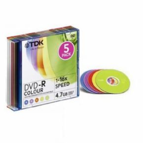 DVD TDK 5 DISC CANON INCLUIDO DE 1,25