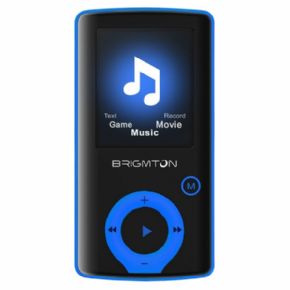 Brigmton Reproductor MP4 BPA-81 8GB Azul canon incluido de 3,81