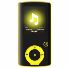 Brigmton Reproductor MP4 BPA-81 8GB Amarillo,canon incluido de 3.81