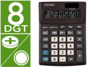 CALCULADORA CITIZEN SOBREMESA BUSINESS LINE ECO EFICIENTE SOLAR Y PILAS 8 DIGITOS 