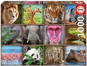 PUZZLE 1000 COLLAGE DE ANIMALES SALVAJES 17656