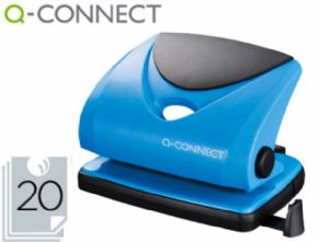 TALADRADOR Q-CONNECT KF02155 AZUL -ABERTURA 2 MM -CAPACIDAD 20 HOJAS