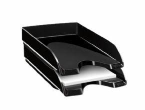 BANDEJA SOBREMESA CEP PLASTICO NEGRA 348X257X66 MM