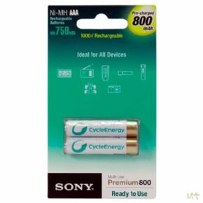 Blister 4 pilas Sony 800 NI MH AAA 