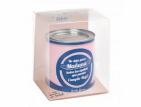 HUCHA PVC CILINDRICA 111 MM ALTO X 100 MM DIAMETRO NO DEJES PARA MAANA TODOS LOS SUEOS QUE PUEDAS CUMPLIR HOY