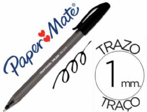 BOLIGRAFO PAPER MATE INKJOY 100 PUNTA MEDIA TRAZO 1MM NEGRO