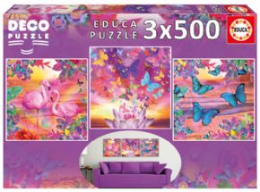 PUZZLE 3X500 VISTAS TROPICALES
