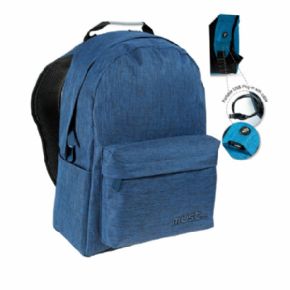 MOCHILA JEAN MUST BLUE 42x32x17 CMS