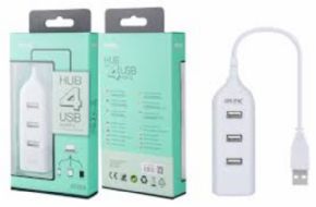HUB 4 PUERTOS USB 2.0 NEGRO AT658 MTK