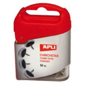 Chinchetas niqueladas 50 unidades APLI